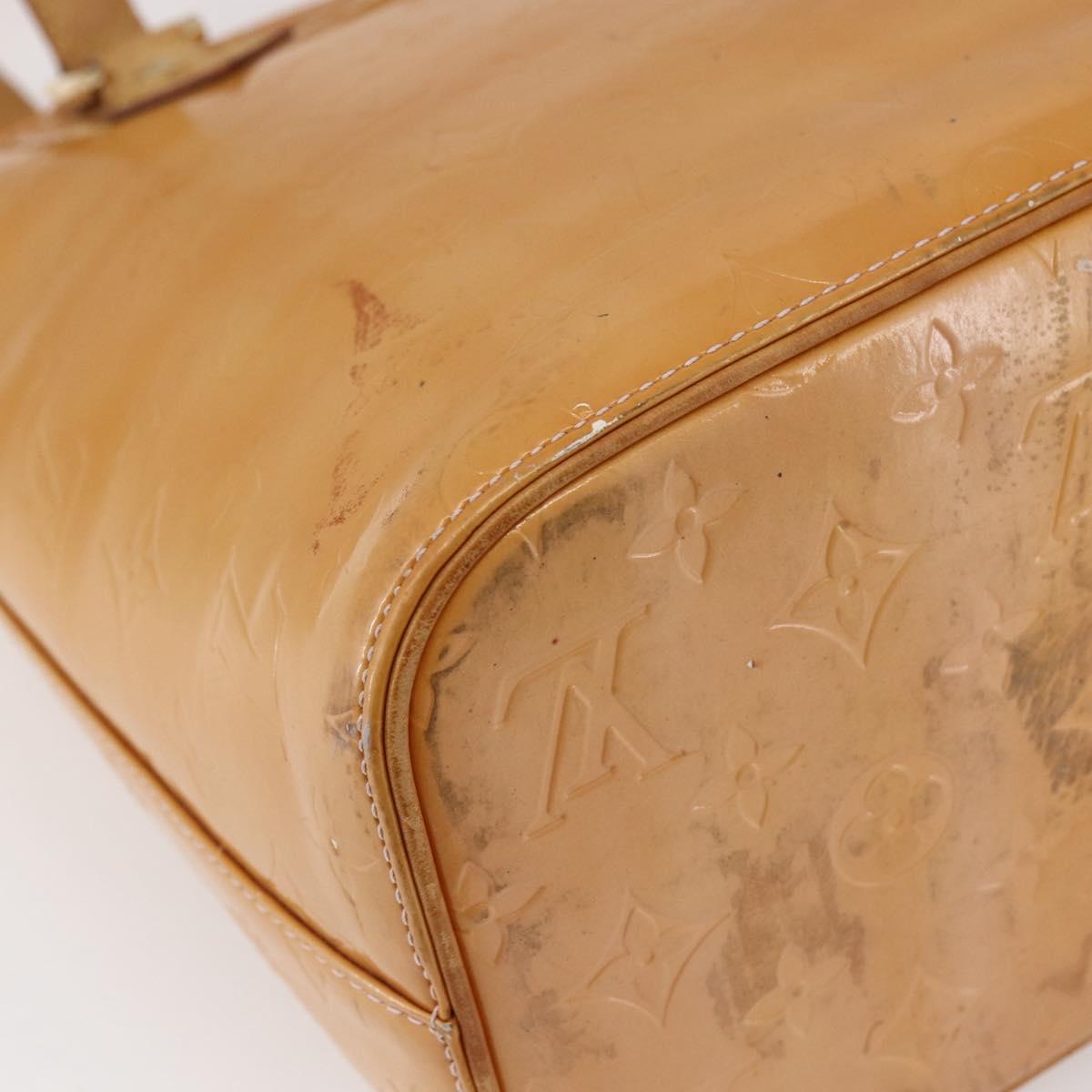 LOUIS VUITTON Monogram Vernis Houston Hand Bag Rose M91054 LV Auth 149967