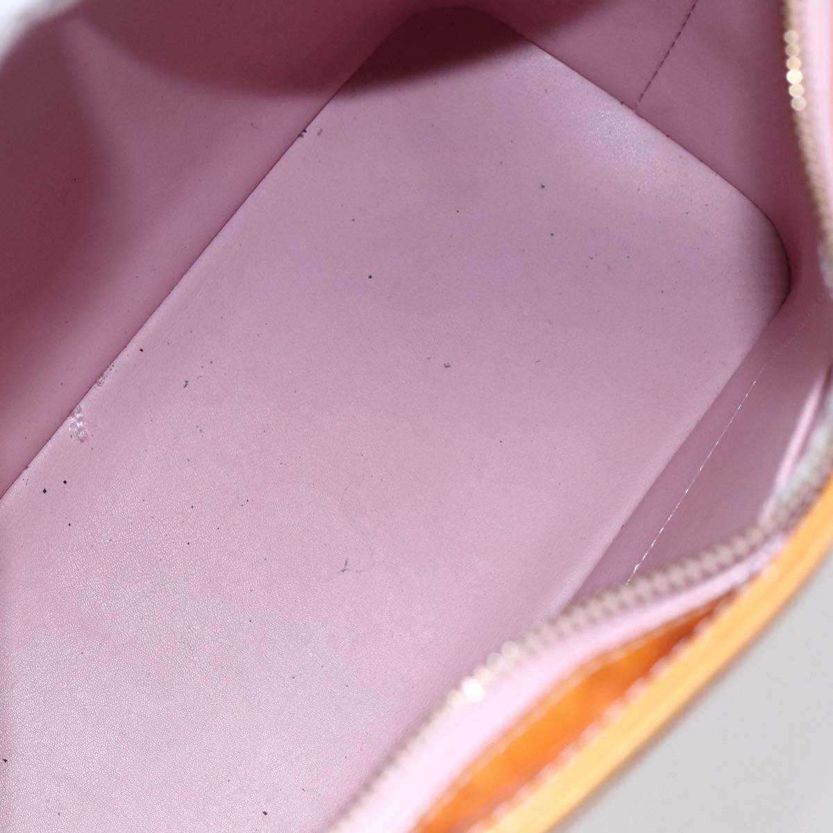 LOUIS VUITTON Monogram Vernis Houston Hand Bag Rose M91054 LV Auth 149967