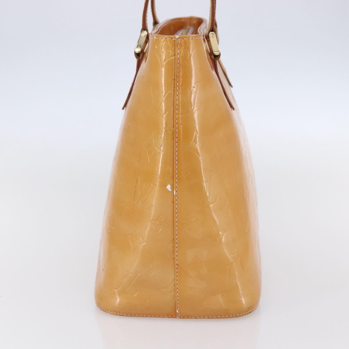 LOUIS VUITTON Monogram Vernis Houston Hand Bag Rose M91054 LV Auth 149967