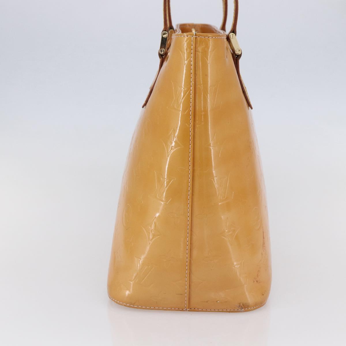 LOUIS VUITTON Monogram Vernis Houston Hand Bag Rose M91054 LV Auth 149967