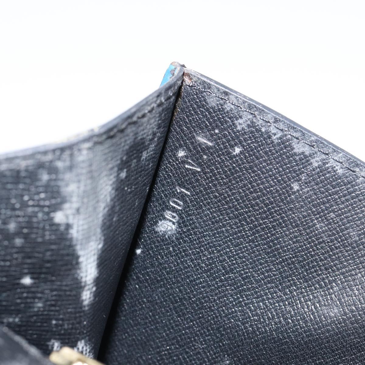 LOUIS VUITTON Epi Montaigne 23 Clutch Bag Blue M52665 LV Auth 149969