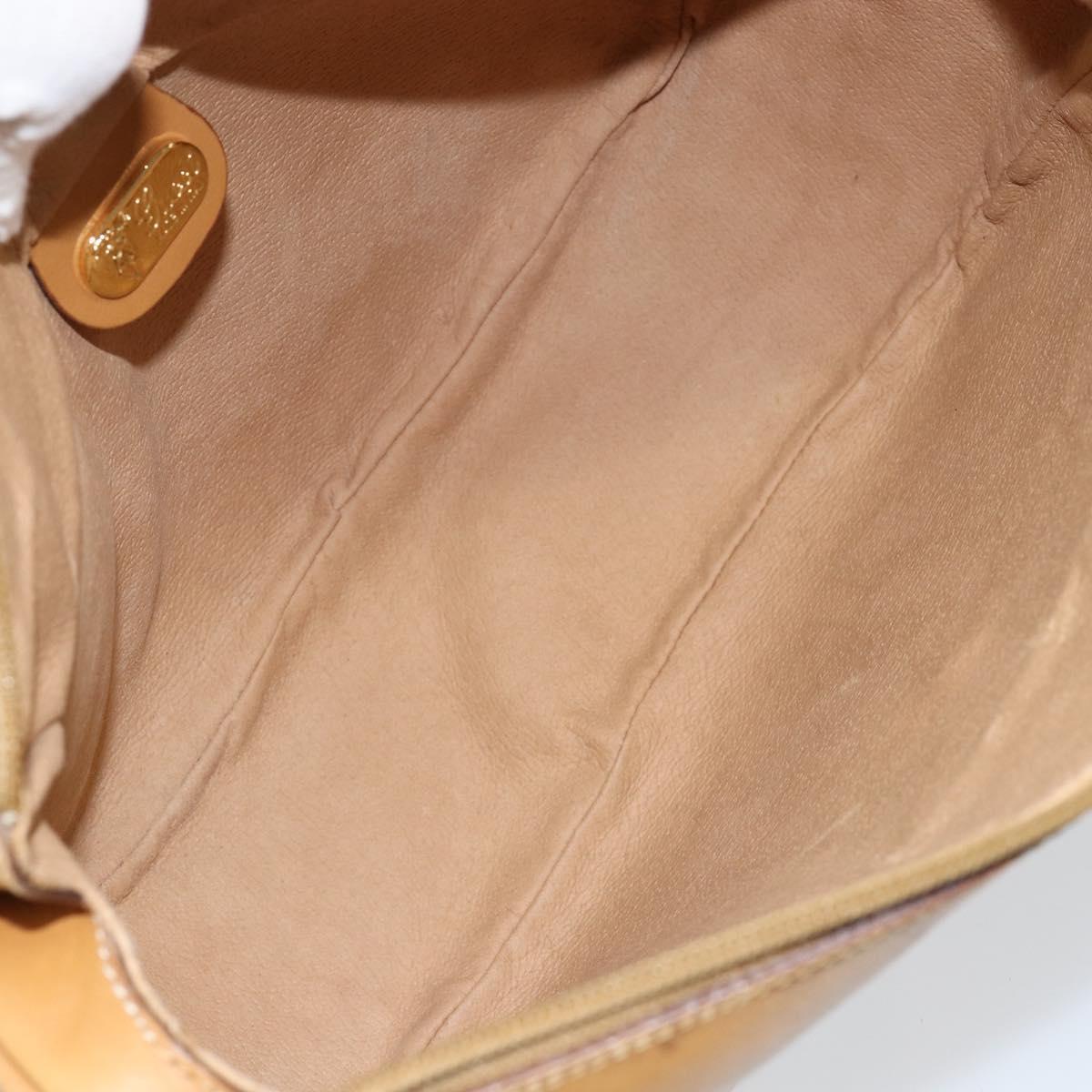 GUCCI Micro GG Supreme Shoulder Bag PVC Beige Gold 001 58 4001 Auth 149982