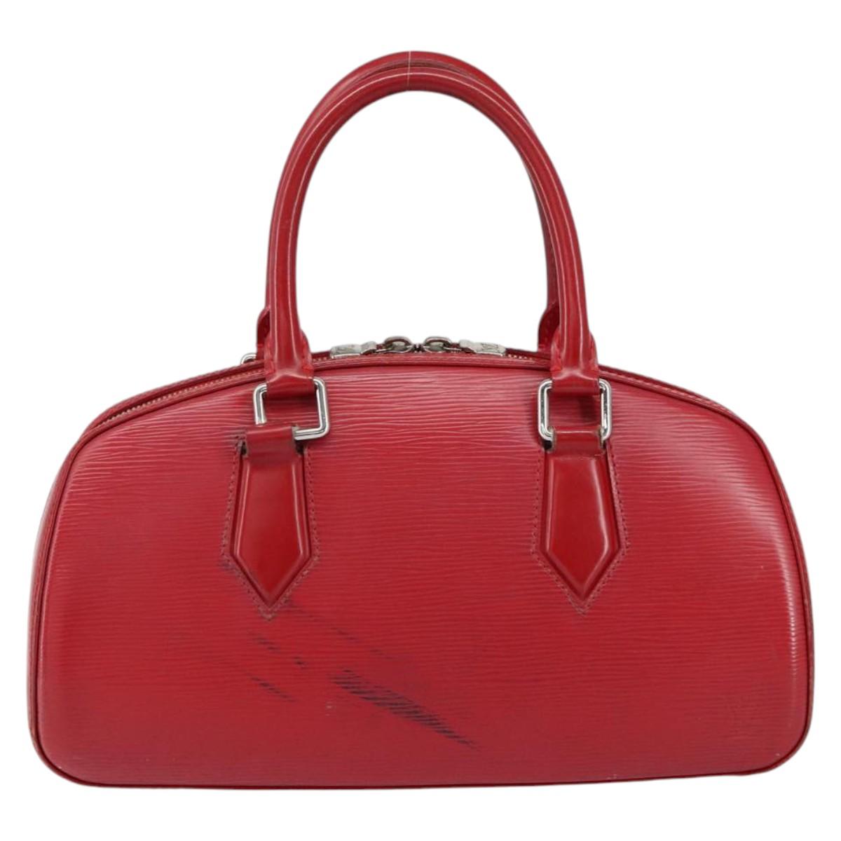 LOUIS VUITTON Epi jasmine Hand Bag Red M52087 LV Auth 149994
