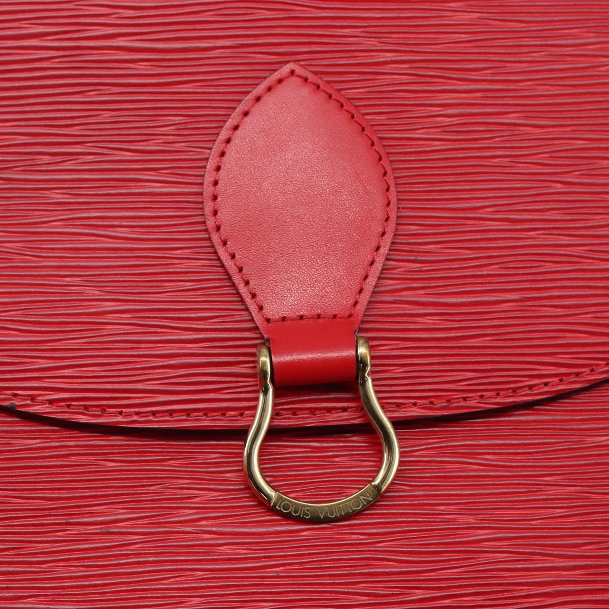 LOUIS VUITTON Epi Saint Cloud GM Shoulder Bag Red M52197 LV Auth 149995V