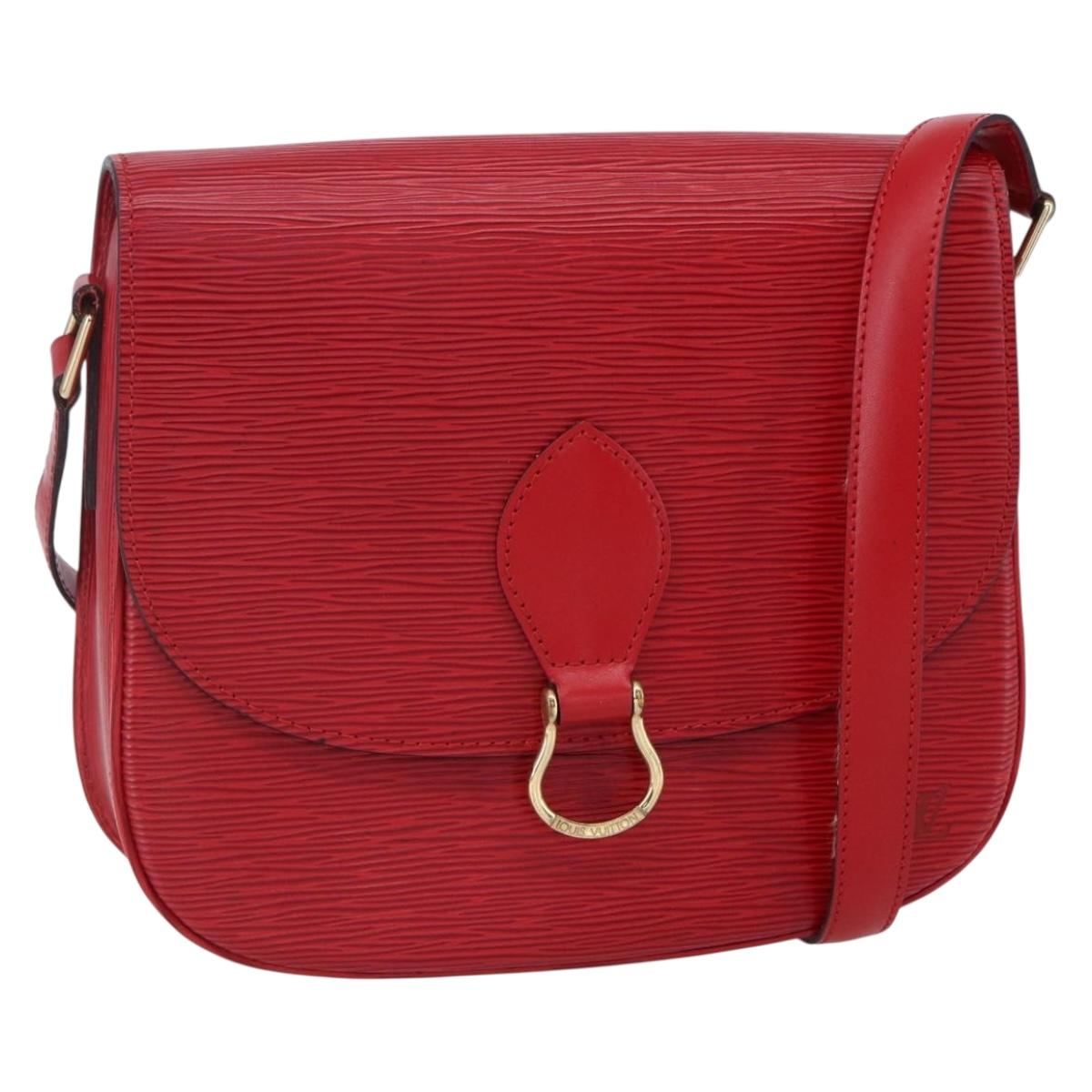 LOUIS VUITTON Epi Saint Cloud GM Shoulder Bag Red M52197 LV Auth 149995V