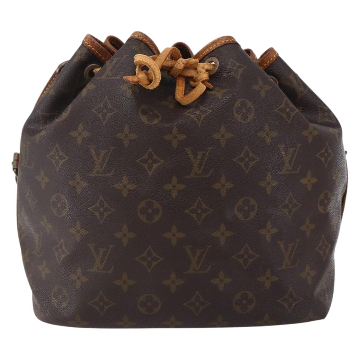 LOUIS VUITTON Monogram Petit Noe Shoulder Bag M42226 LV Auth 150006