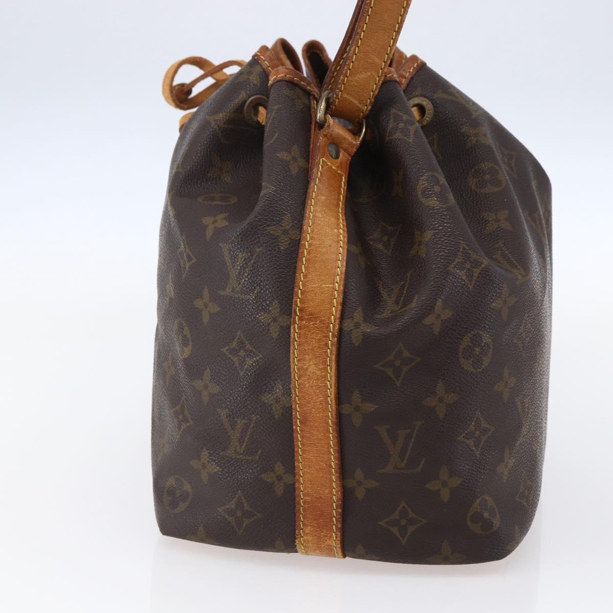 LOUIS VUITTON Monogram Petit Noe Shoulder Bag M42226 LV Auth 150006