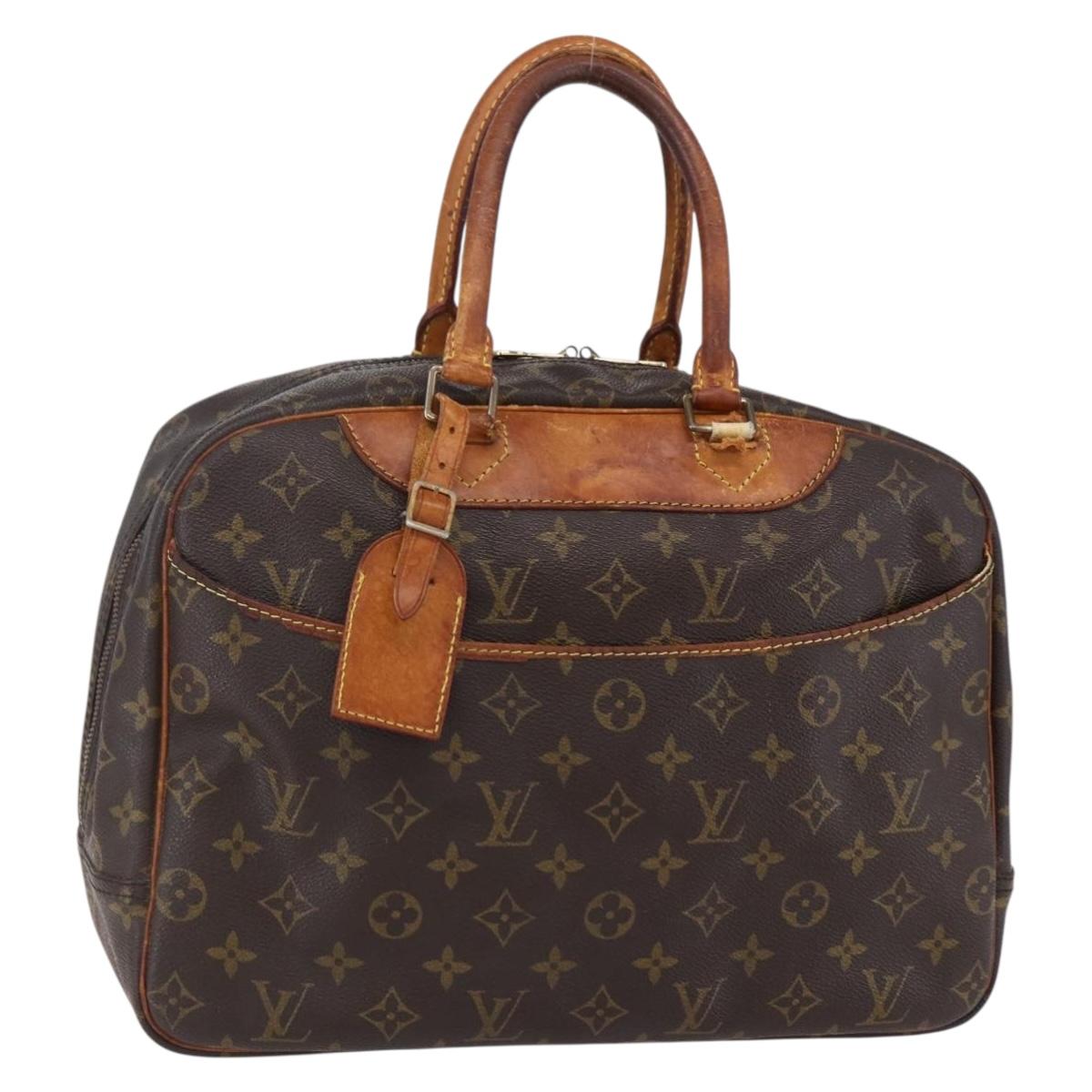 LOUIS VUITTON Monogram Deauville Hand Bag M47270 LV Auth 150008