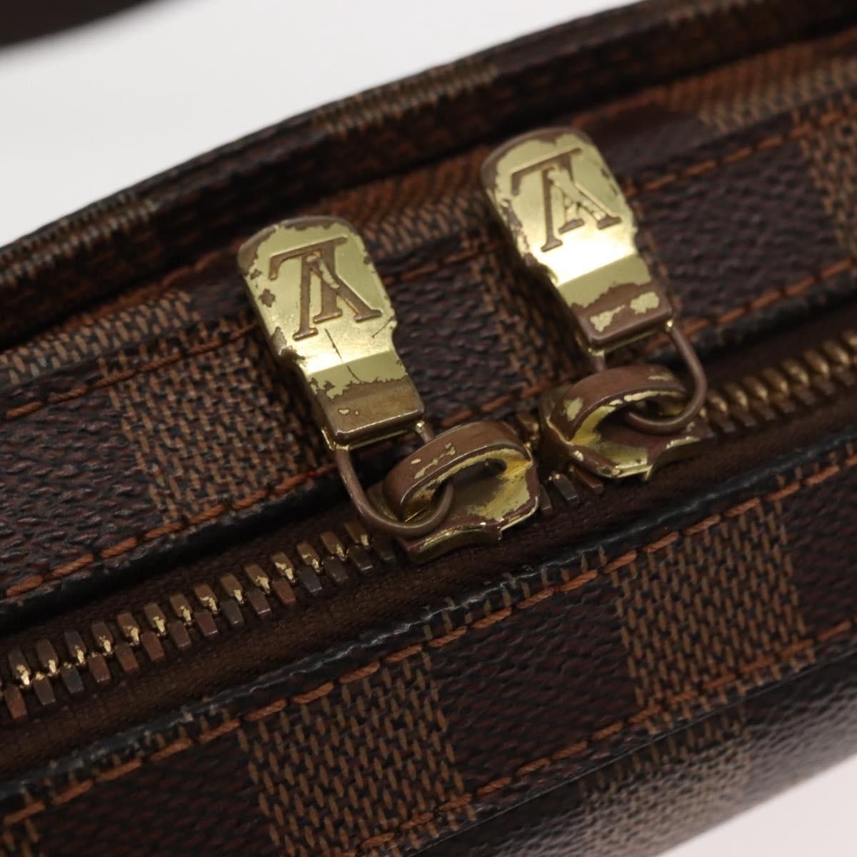 LOUIS VUITTON Damier Ebene Geronimos Shoulder Bag N51994 LV Auth 150018