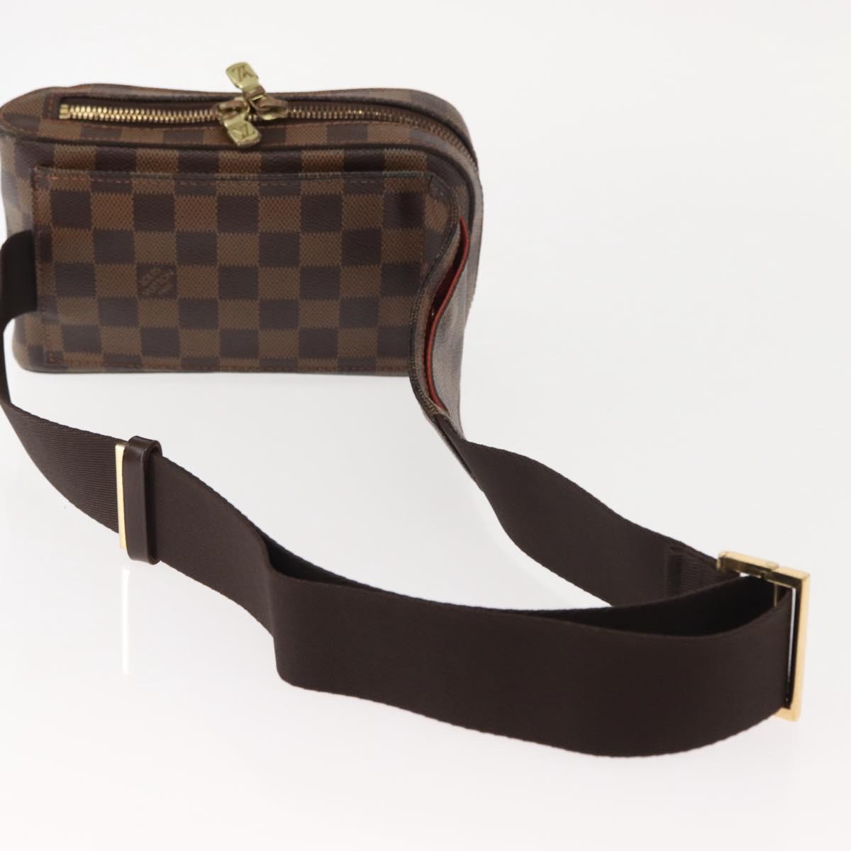 LOUIS VUITTON Damier Ebene Geronimos Shoulder Bag N51994 LV Auth 150018