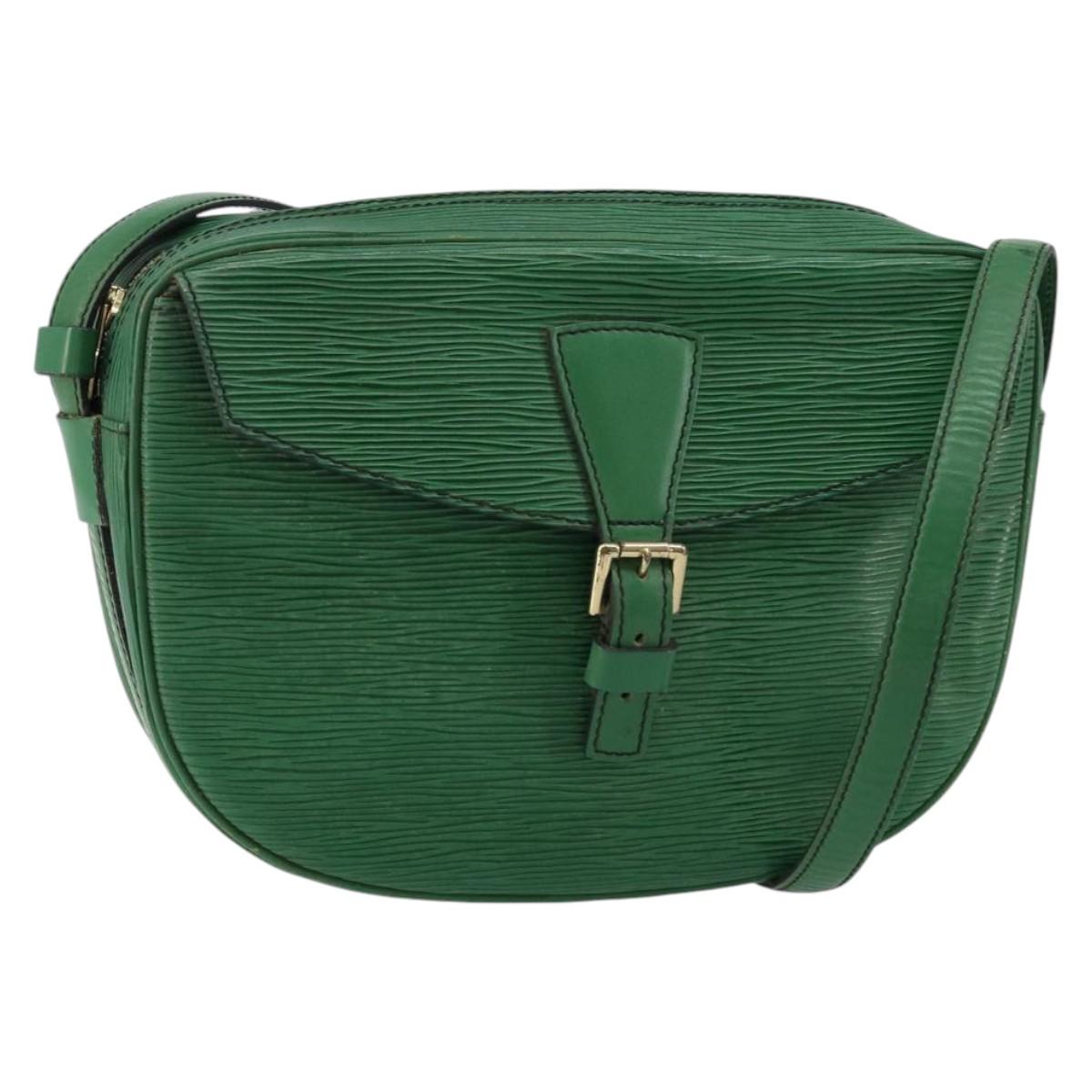 LOUIS VUITTON Epi Jeune Fille MM Shoulder Bag Green M52154 LV Auth 150019