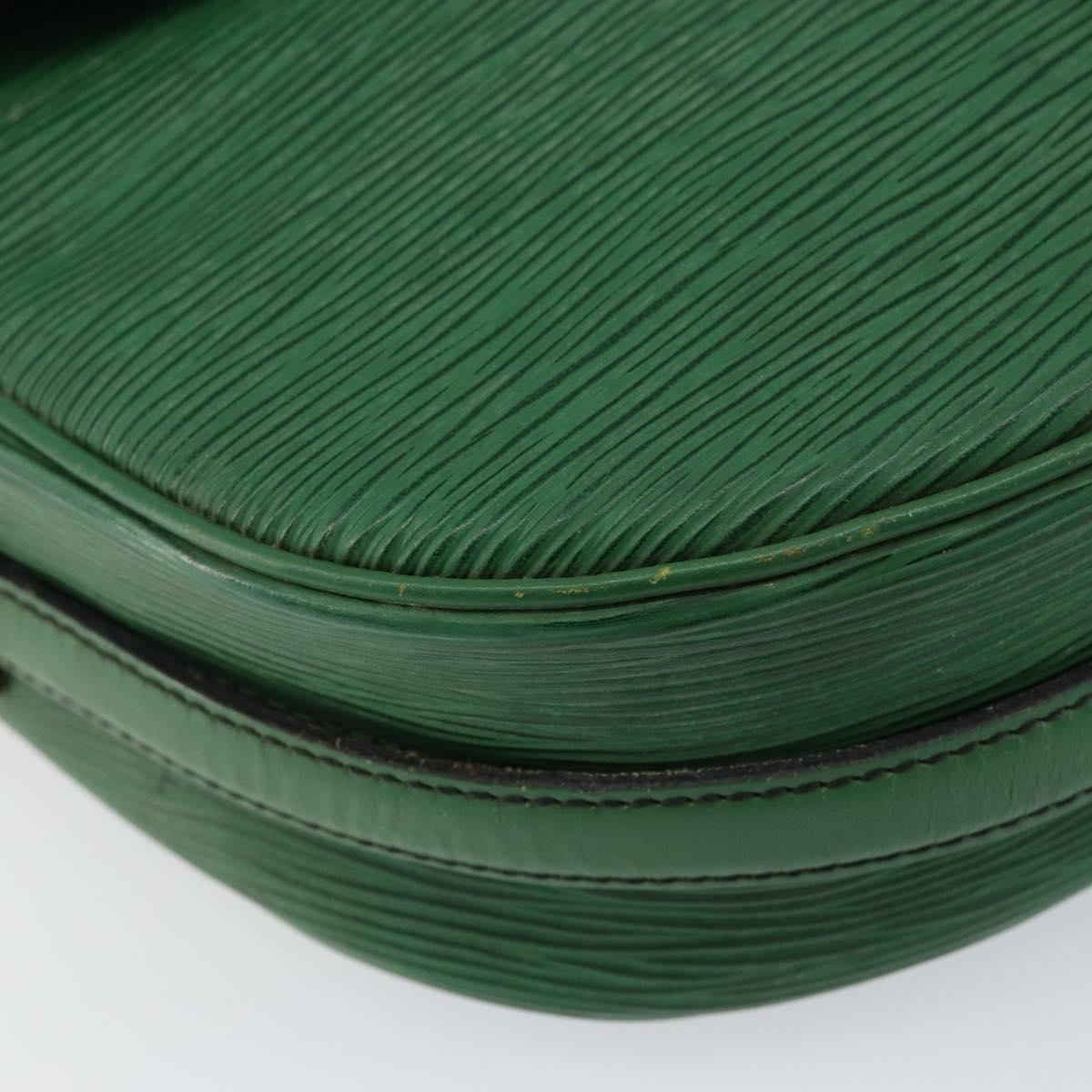 LOUIS VUITTON Epi Jeune Fille MM Shoulder Bag Green M52154 LV Auth 150019