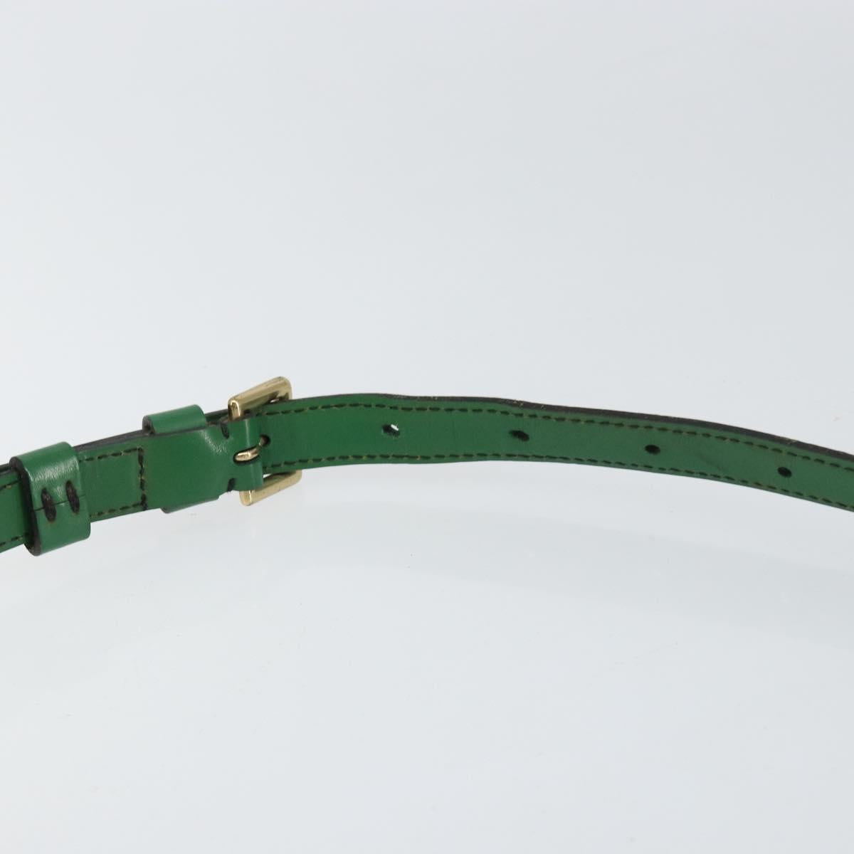 LOUIS VUITTON Epi Jeune Fille MM Shoulder Bag Green M52154 LV Auth 150019