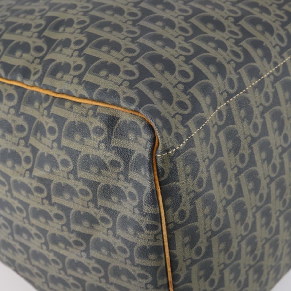 Christian Dior Trotter Canvas Boston Bag Khaki Auth 150036