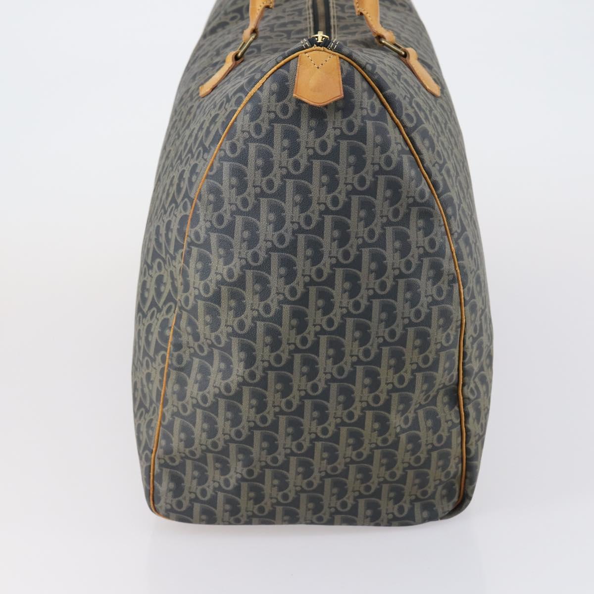 Christian Dior Trotter Canvas Boston Bag Khaki Auth 150036