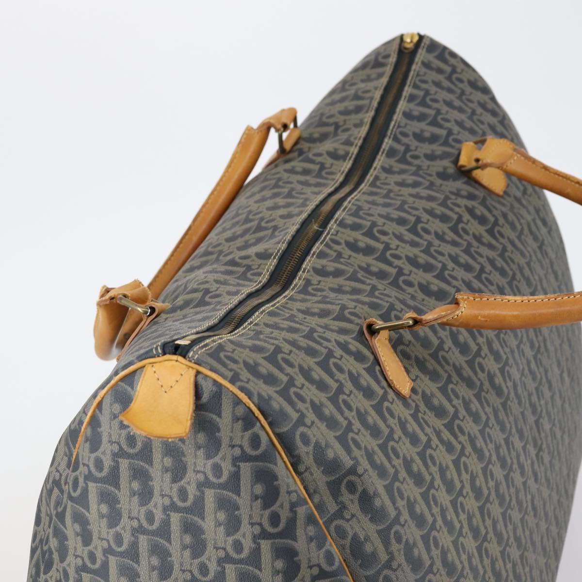 Christian Dior Trotter Canvas Boston Bag Khaki Auth 150036