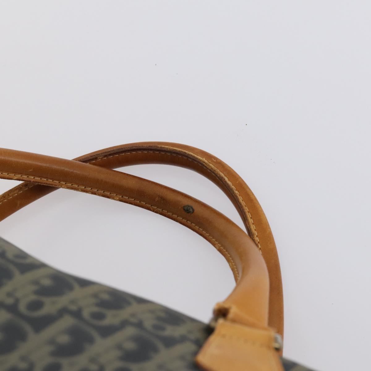 Christian Dior Trotter Canvas Boston Bag Khaki Auth 150036