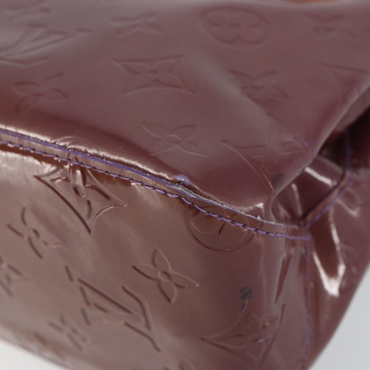 LOUIS VUITTON Monogram Vernis Reade PM Hand Bag Viole M91089 LV Auth 150037