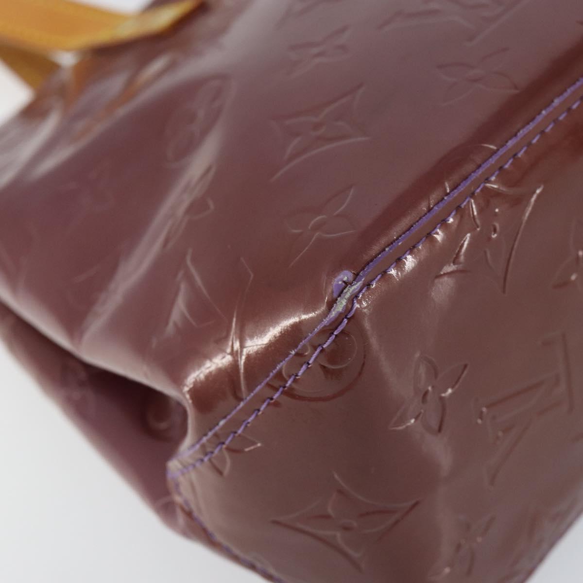 LOUIS VUITTON Monogram Vernis Reade PM Hand Bag Viole M91089 LV Auth 150037