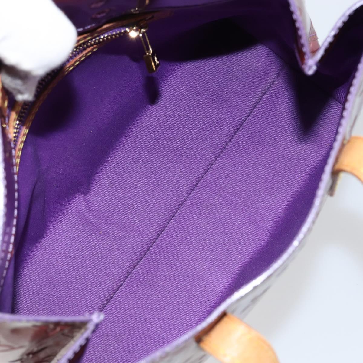 LOUIS VUITTON Monogram Vernis Reade PM Hand Bag Viole M91089 LV Auth 150037
