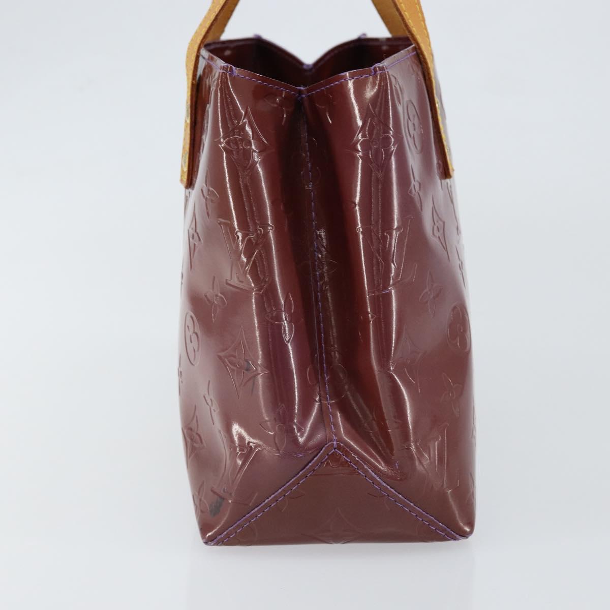 LOUIS VUITTON Monogram Vernis Reade PM Hand Bag Viole M91089 LV Auth 150037