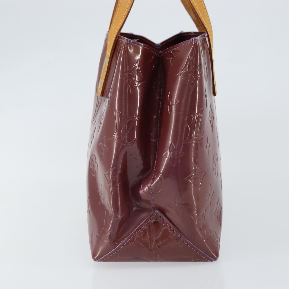 LOUIS VUITTON Monogram Vernis Reade PM Hand Bag Viole M91089 LV Auth 150037