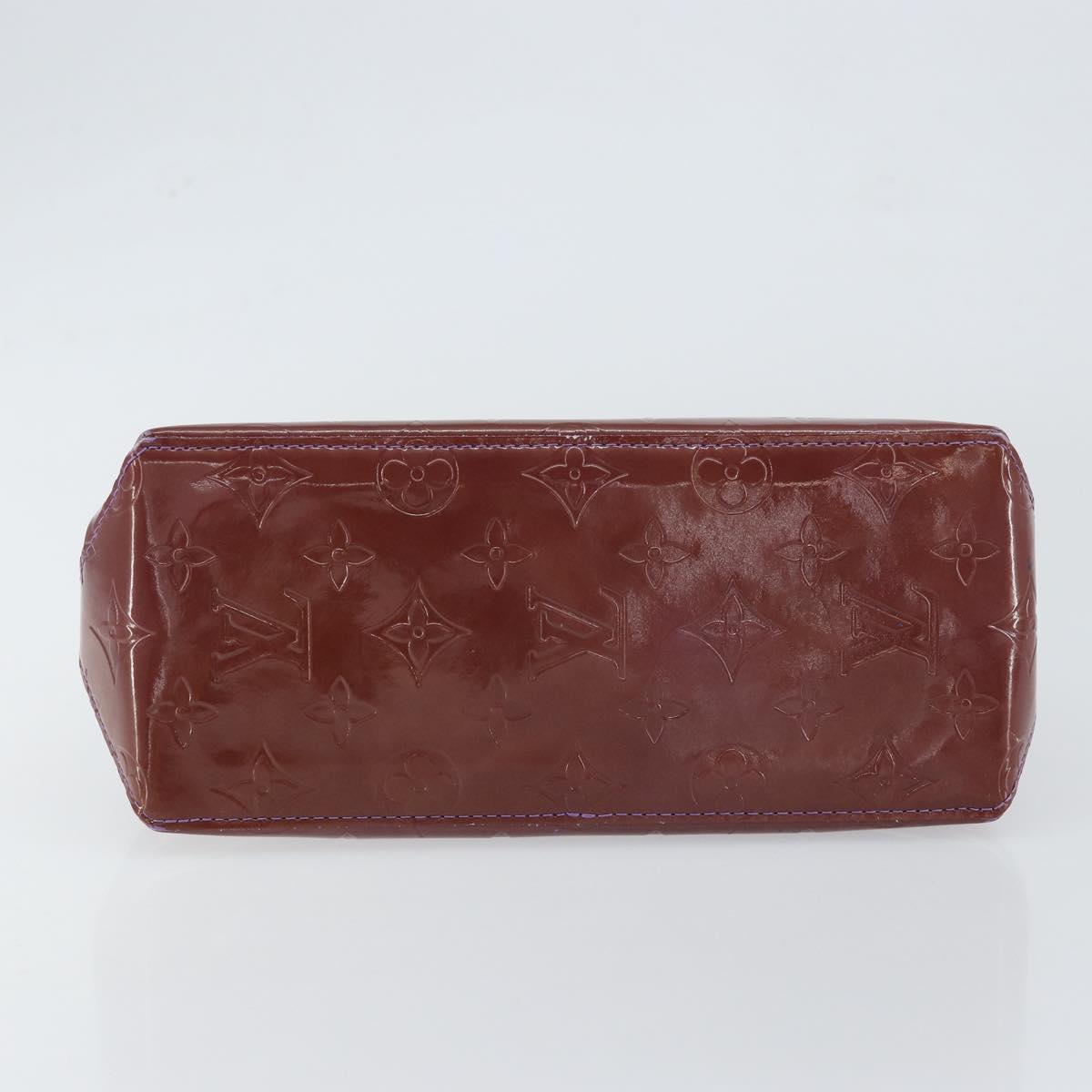 LOUIS VUITTON Monogram Vernis Reade PM Hand Bag Viole M91089 LV Auth 150037