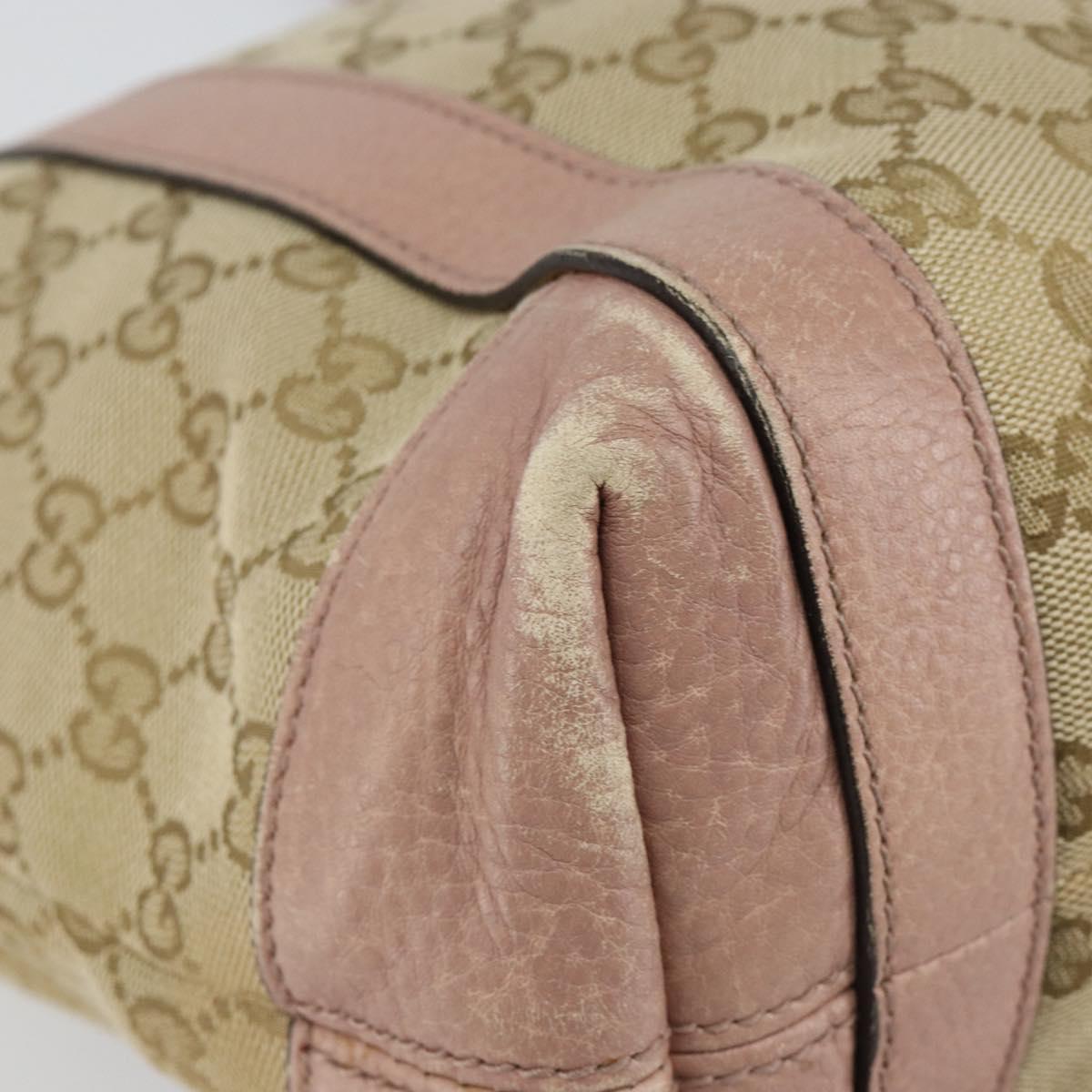 GUCCI GG Canvas Miss GG Tote Bag Beige Gold 342591 Auth 150041