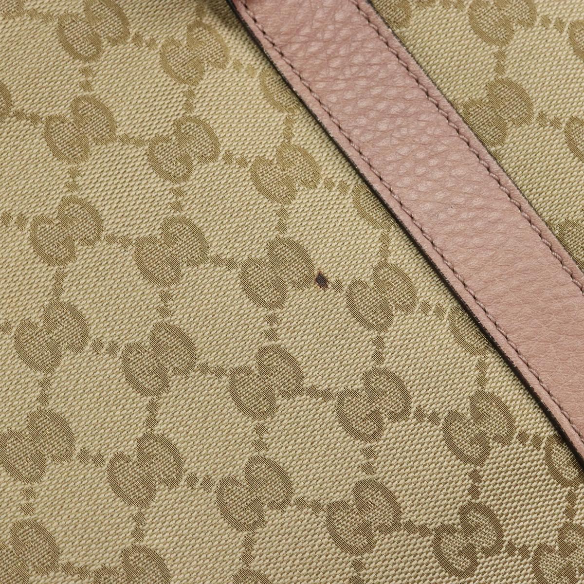 GUCCI GG Canvas Miss GG Tote Bag Beige Gold 342591 Auth 150041