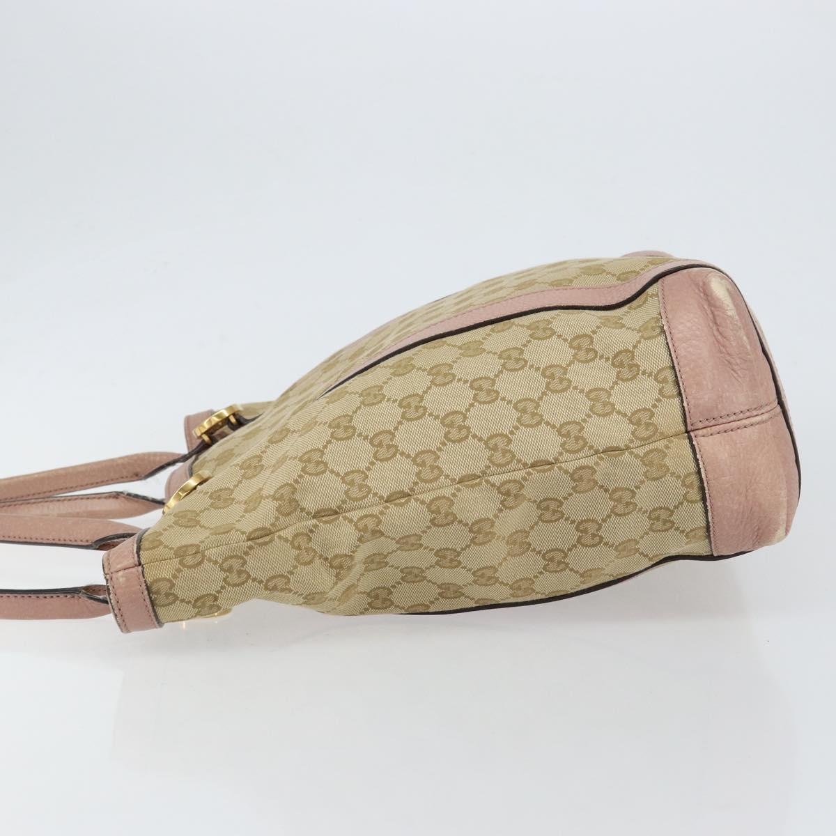 GUCCI GG Canvas Miss GG Tote Bag Beige Gold 342591 Auth 150041
