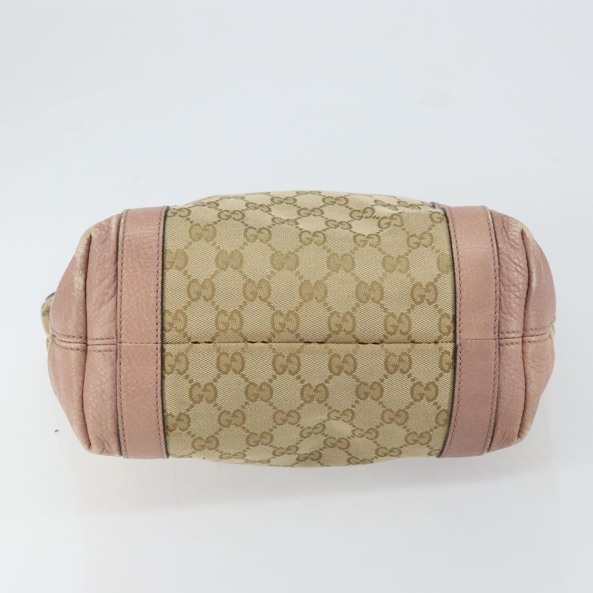 GUCCI GG Canvas Miss GG Tote Bag Beige Gold 342591 Auth 150041