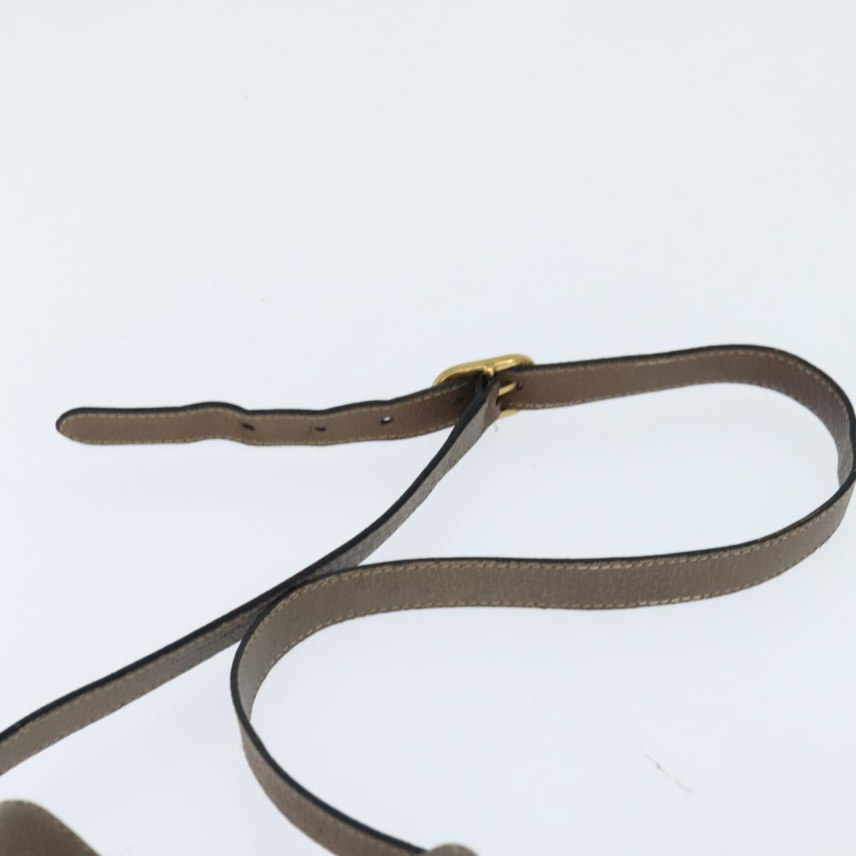 GUCCI GG Supreme Web Sherry Line Shoulder Bag PVC Beige 41 02 034 Auth 150046