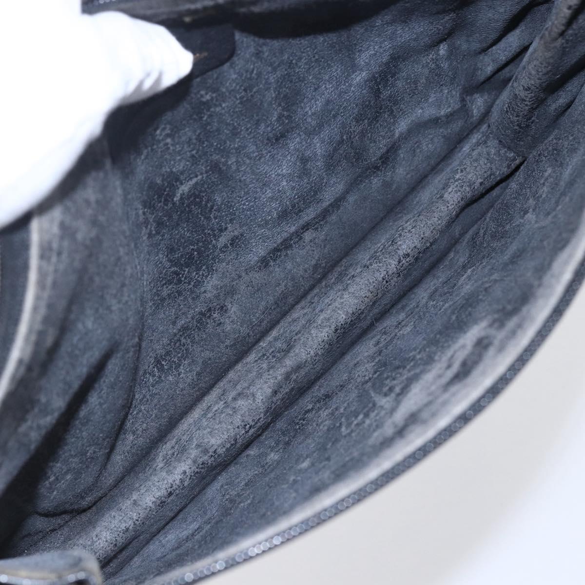 GUCCI GG Supreme Clutch Bag PVC Black 97 01 029 Auth 150048