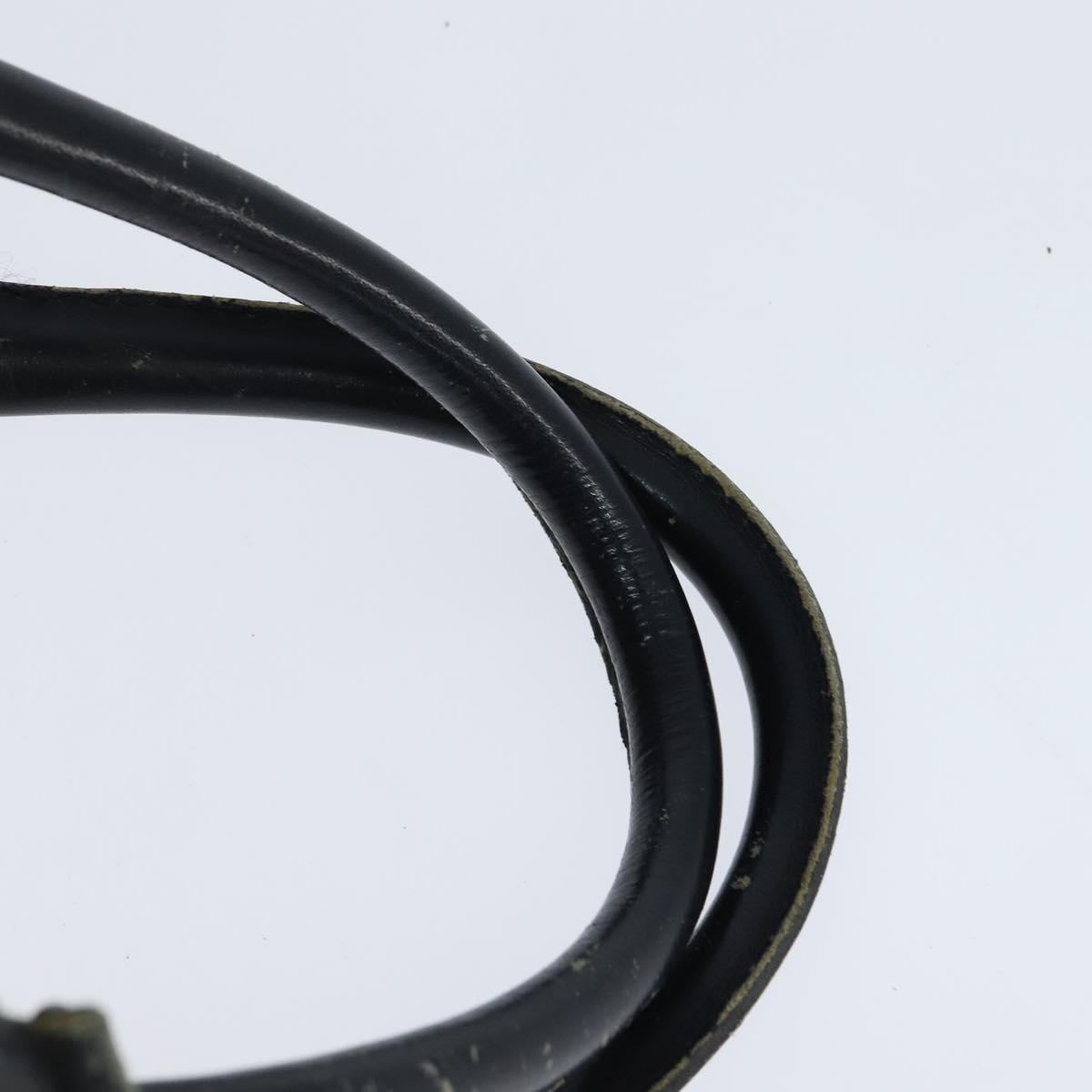 Christian Dior Trotter Canvas Boston Bag Navy Silver Auth 150052