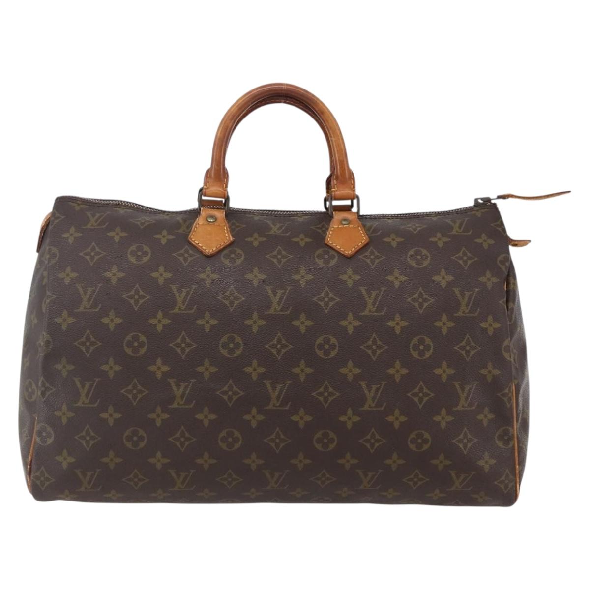 LOUIS VUITTON Monogram Speedy 40 Hand Bag M41522 LV Auth 150059
