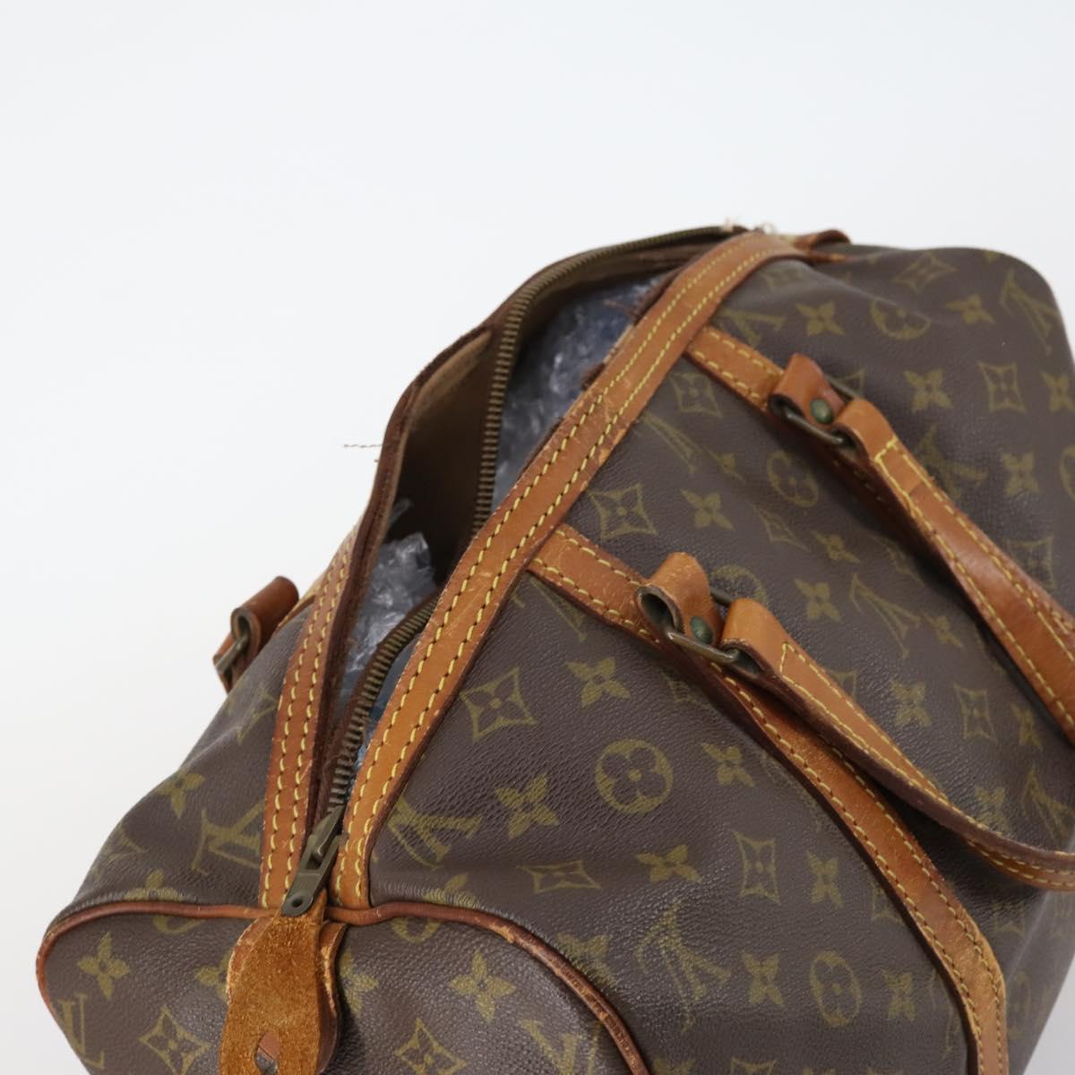 LOUIS VUITTON Monogram Sac Souple 35 Boston Bag M41626 LV Auth 150060