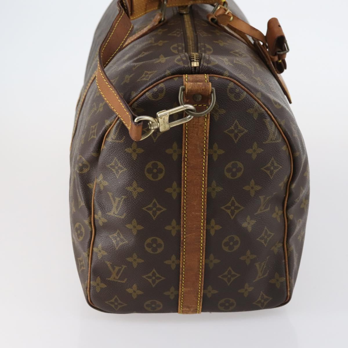 LOUIS VUITTON Monogram Keepall Bandouliere 50 Boston Bag M41416 LV Auth 150063