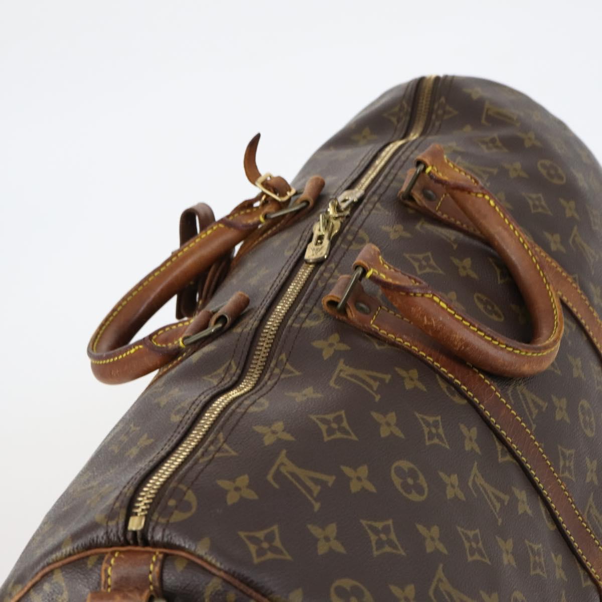 LOUIS VUITTON Monogram Keepall Bandouliere 50 Boston Bag M41416 LV Auth 150063