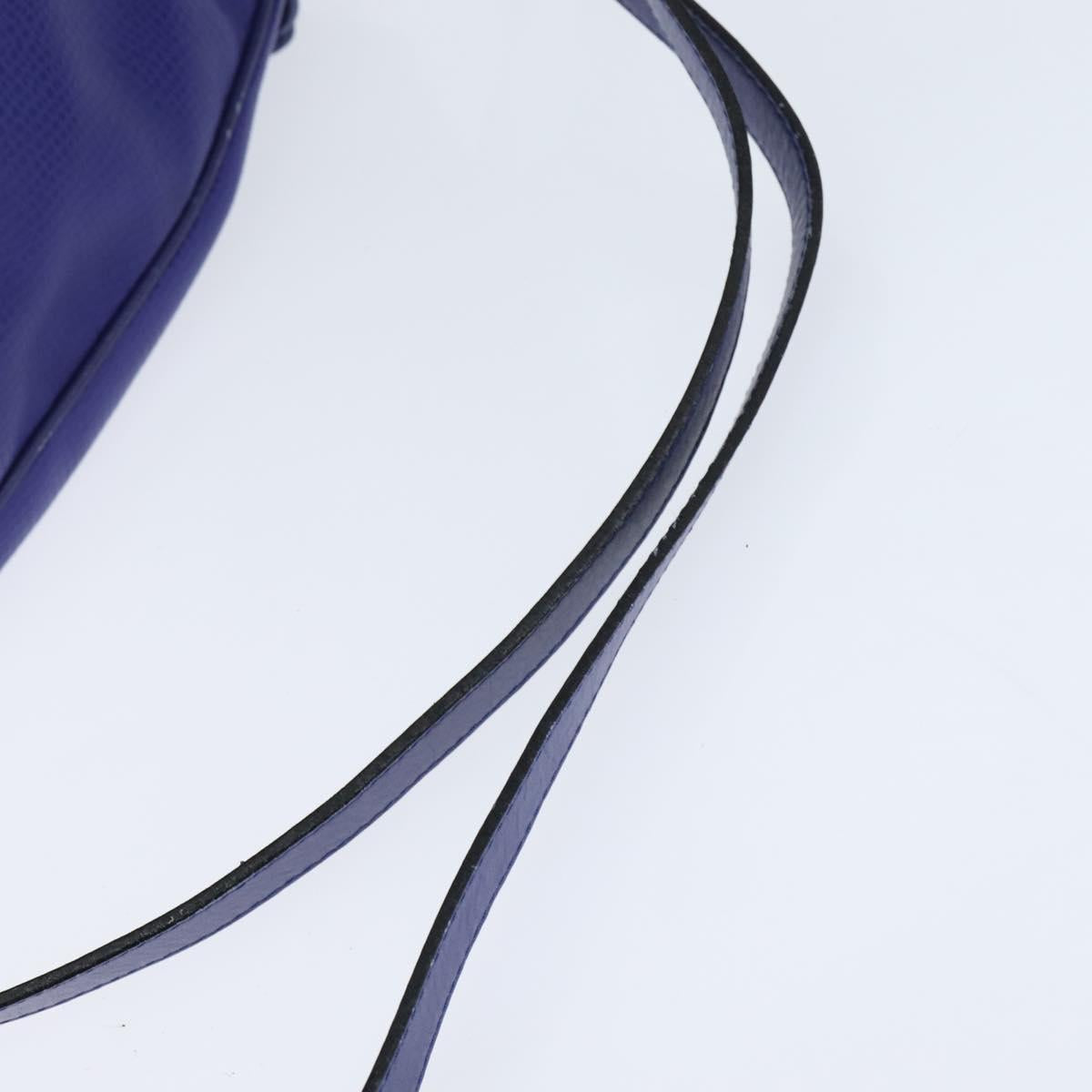 Christian Dior Backpack Leather Blue Gold Auth 150068