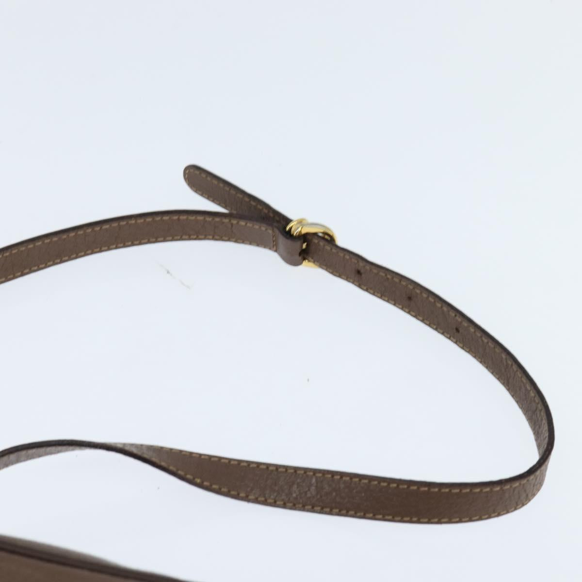 GUCCI GG Supreme Web Sherry Line Shoulder Bag PVC Beige 001 44 6472 Auth 150085