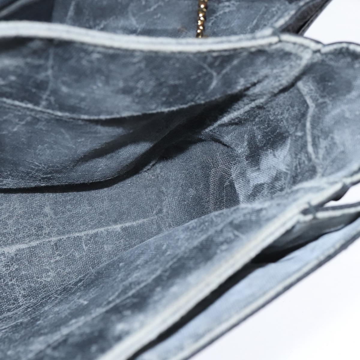 GUCCI Shoulder Bag Nylon Black Gold 001 14 0712 Auth 150087