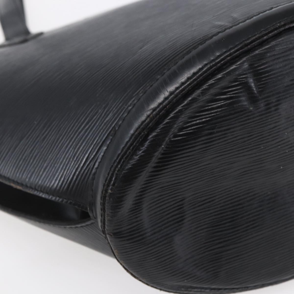 LOUIS VUITTON Epi Saint Jacques Shopping Shoulder Bag Black M52262 Auth 150098