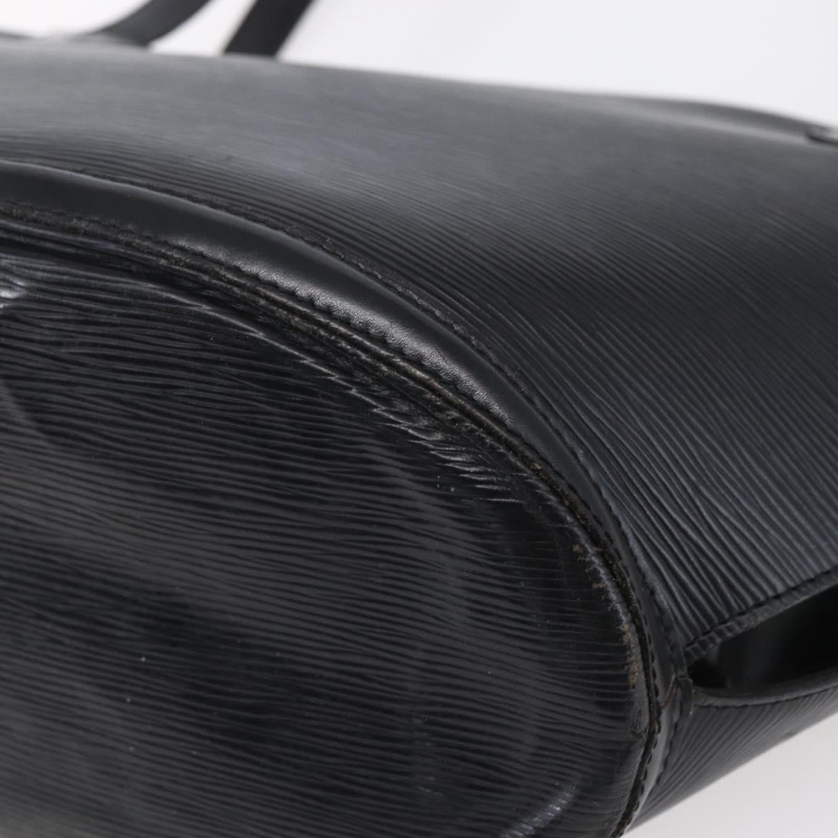 LOUIS VUITTON Epi Saint Jacques Shopping Shoulder Bag Black M52262 Auth 150098