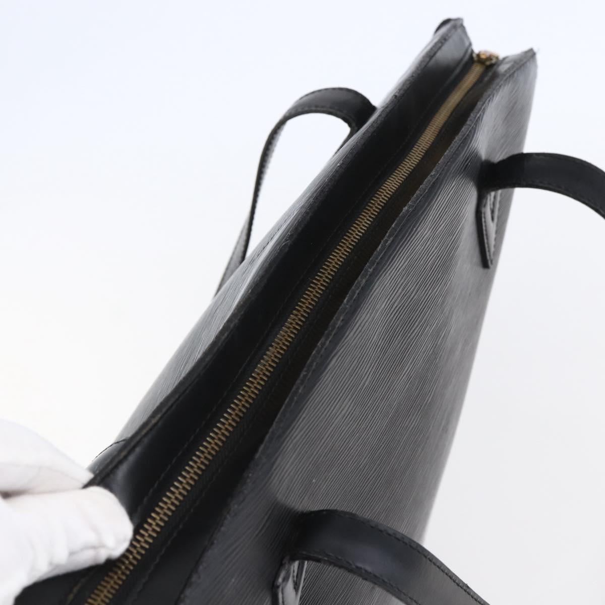 LOUIS VUITTON Epi Saint Jacques Shopping Shoulder Bag Black M52262 Auth 150098