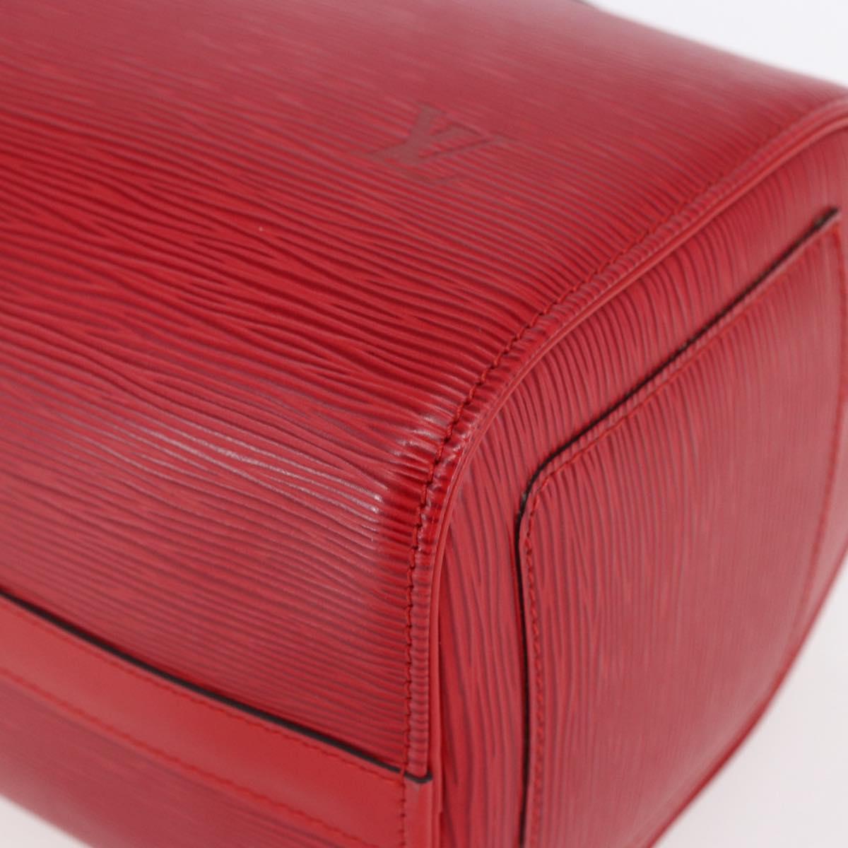 LOUIS VUITTON Epi Speedy 25 Hand Bag Castilian Red M43017 LV Auth 150100