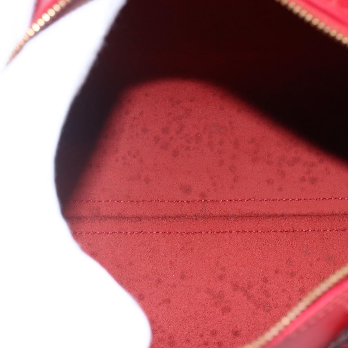 LOUIS VUITTON Epi Speedy 25 Hand Bag Castilian Red M43017 LV Auth 150100