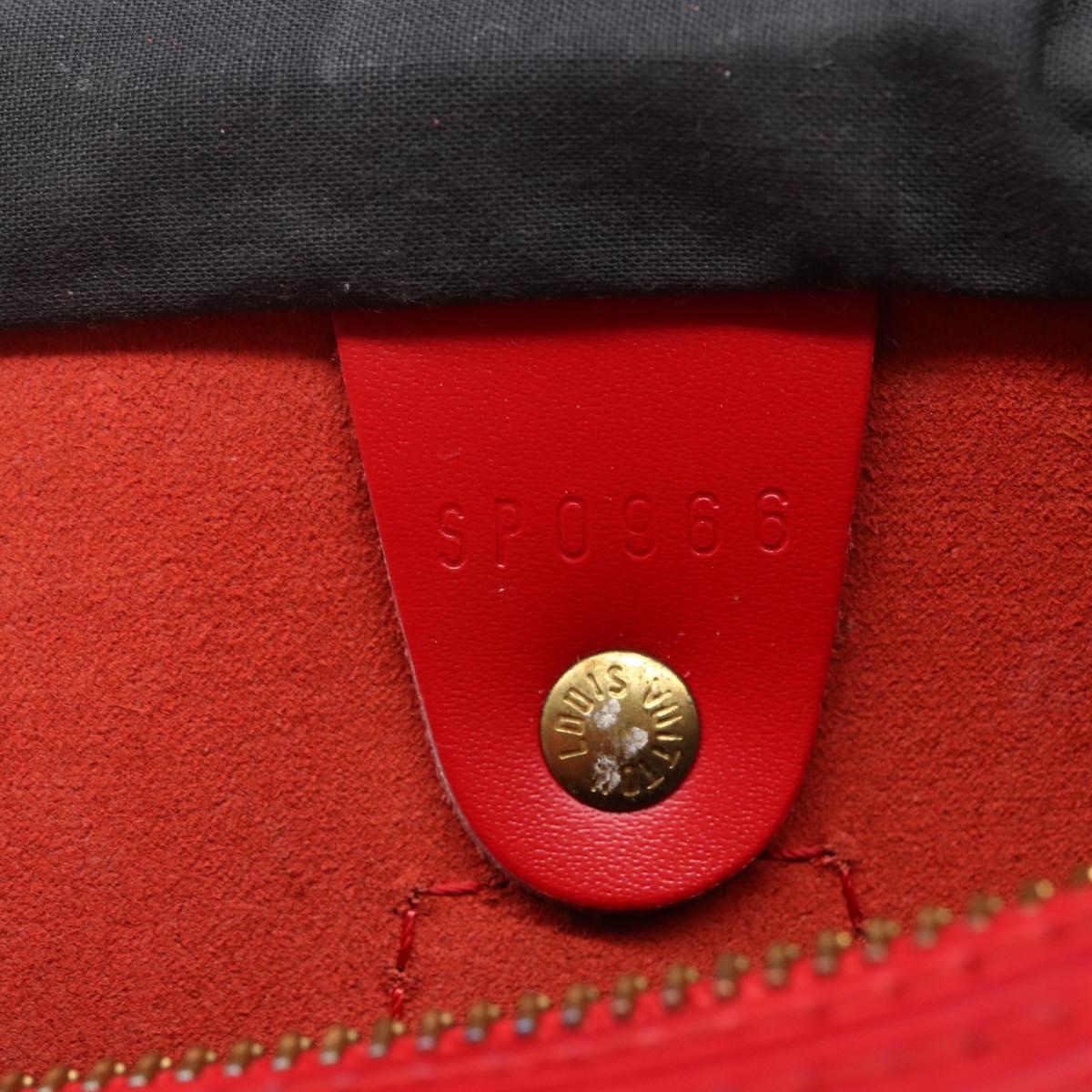 LOUIS VUITTON Epi Speedy 25 Hand Bag Castilian Red M43017 LV Auth 150100