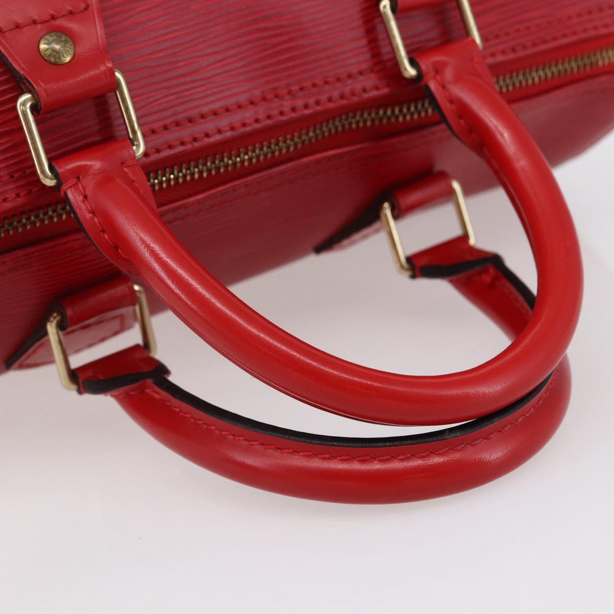 LOUIS VUITTON Epi Speedy 25 Hand Bag Castilian Red M43017 LV Auth 150100