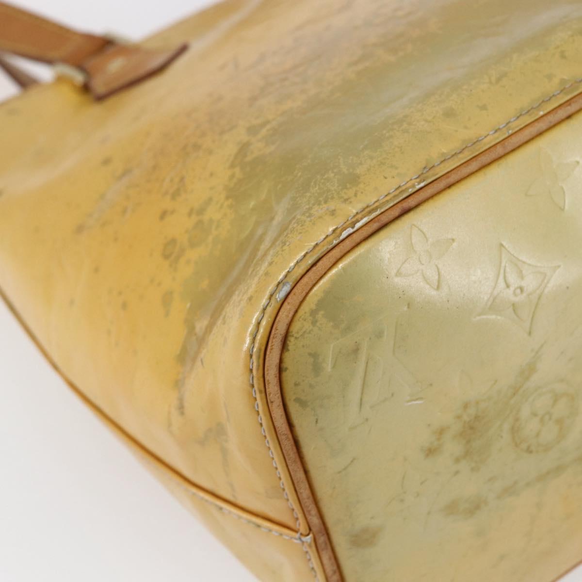 LOUIS VUITTON Monogram Vernis Houston Hand Bag Gris M91053 LV Auth 150109