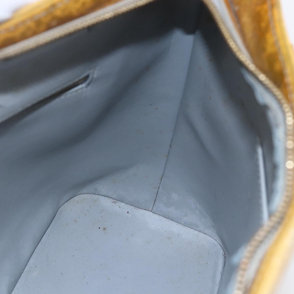 LOUIS VUITTON Monogram Vernis Houston Hand Bag Gris M91053 LV Auth 150109